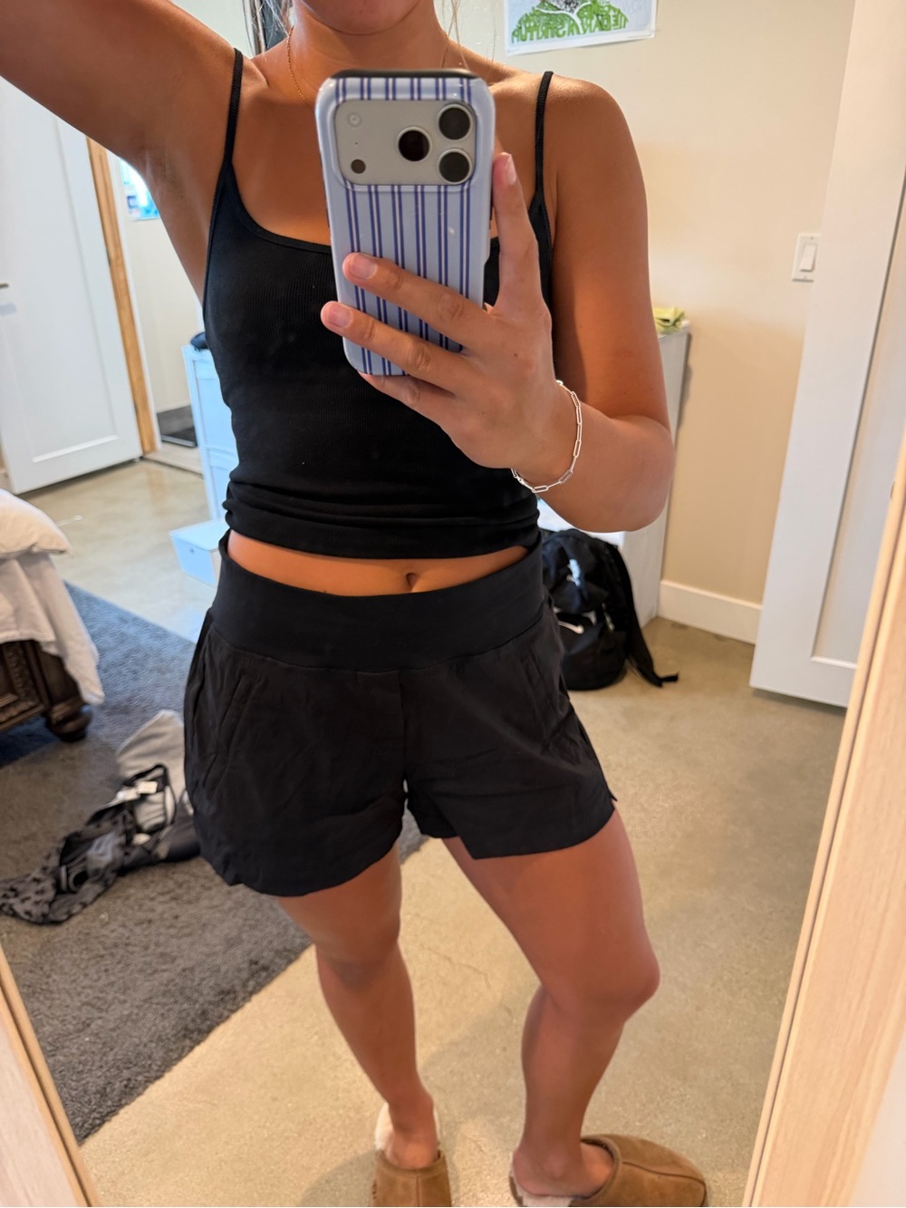 Athleta High Waist Black Shorts